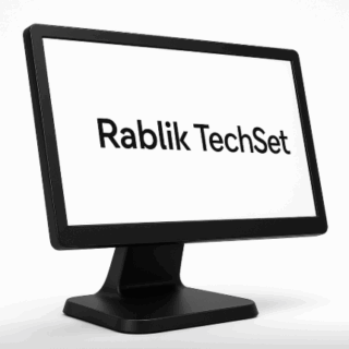 Rablik TechSet – 15.6" POS Touch Monitor with Pre-Installed Billing Software