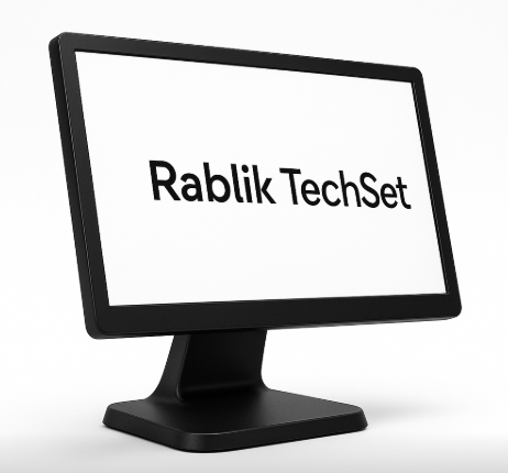 Rablik TechSet – 15.6" POS Touch Monitor with Pre-Installed Billing Software